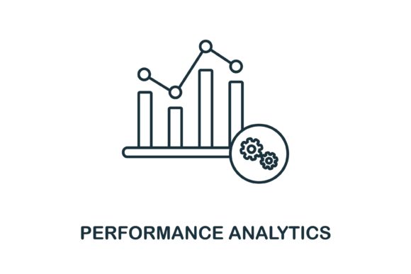A Performance Analytics Icon for Graphics and Modern Digital Products