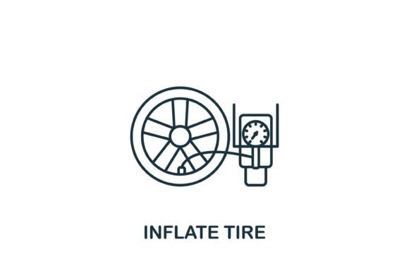 A Professional Review of the Inflate Tire Icon Graphics