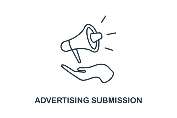 Advertising Submission Icon: A Commercial Graphics Asset