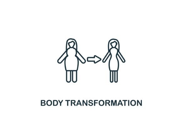 Body Transformation Icon: A Brand Designer's Graphics Review