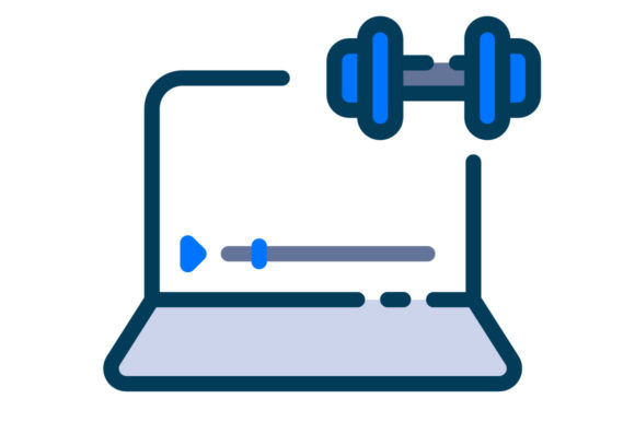 Crafting with a Bold Online Workout Icon Graphic