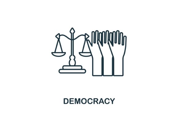 Democracy Icon: A Versatile Graphics and Icons Asset