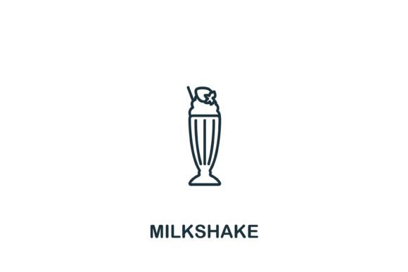 Evaluating the Milkshake Icon Line for Modern Graphic Design Projects