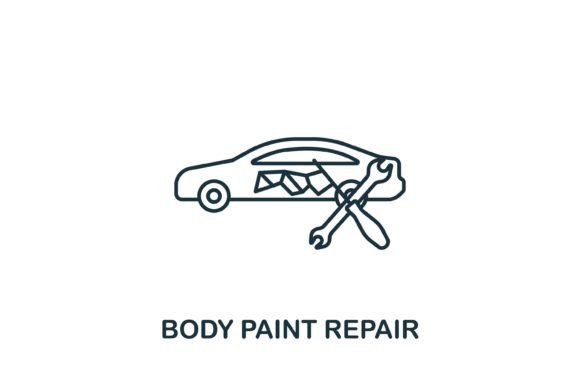 How a Body Paint Repair Icon Enhances Website Graphics