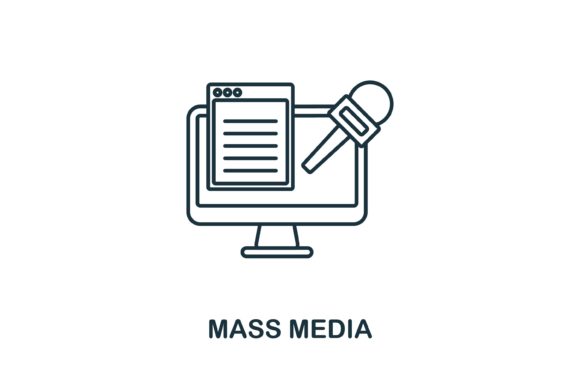 Mass Media Icon: A Versatile Graphics Asset for Local Brands