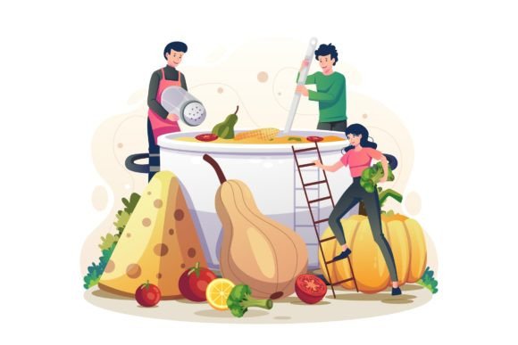 Polished Thanksgiving Graphics for Editorial Projects