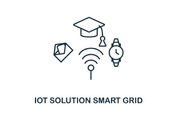 Smart Grid Icon: A Versatile Graphic for Handmade Creations