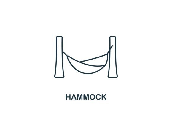 The Hammock Icon: A Versatile Graphic for Casual Brands
